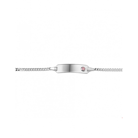 Zilveren Graveerarmband zirkonia 11 - 13 cm - 43189