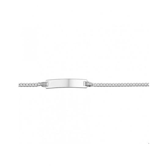 Zilveren Graveerarmband gourmet plaat 4,2 mm 9 - 11 cm - 43096