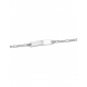 Zilveren Graveerarmband figaro plaat 9 - 11 cm - 43098