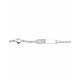 Zilveren Graveerarmband hart plaat 4,2 mm 9 - 11 cm - 43101