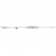 Zilveren Graveerarmband hart plaat 4,2 mm 9 - 11 cm - 43101