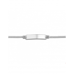 Zilveren Graveerarmband gourmet plaat 13 - 15 cm - 43108