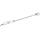 Zilveren kinder plaatarmband 9-11cm - 43097