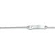 Zilveren kinder plaatarmband 9-11cm - 43097