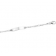 Zilveren Graveerarmband hart figaro plaat  9 - 11 cm - 43099