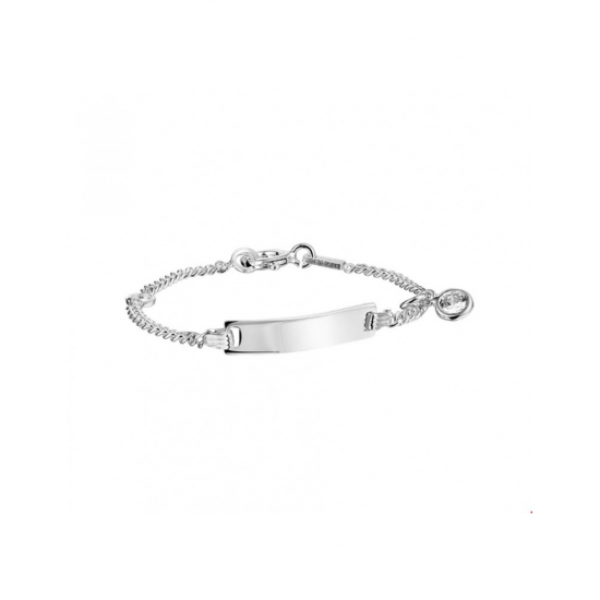 Zilveren Graveerarmband zirkonia 11 - 13 cm - 43105