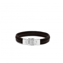 Buddha to Buddha 181BR-F  Edwin Small Leather Brown Bracelet MAAT 21cm - 43238