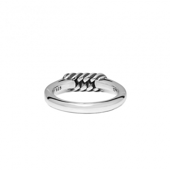 Buddha to Buddha 016 Refined Chain Ring Silver MAAT 16 - 43366