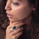 Ymala handmade Zilver Ring Onyx MAAT 17 - 43753