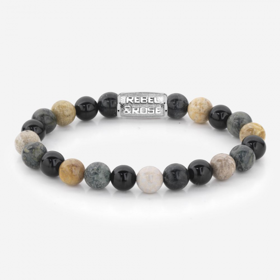 Rebel & Rose Armband Autumn Storm 8mm 19,5cm RR-80051-S-M - 43902