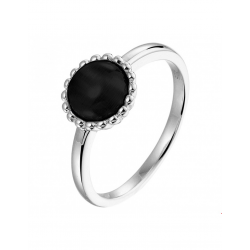 zilveren 925 Ring met onyx - 44030