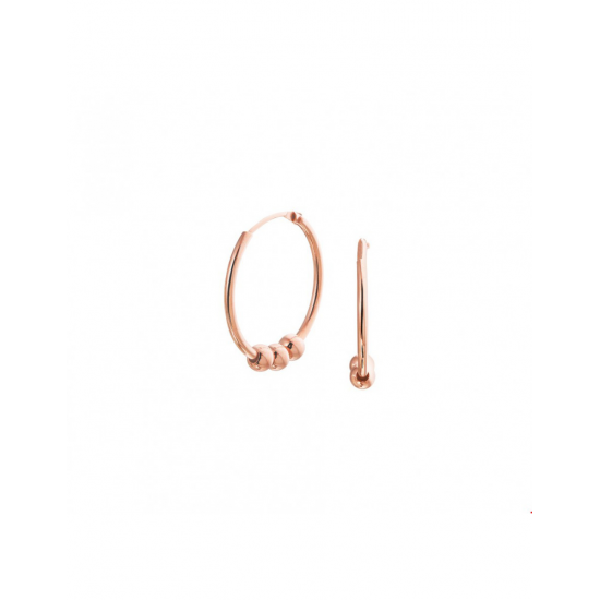 Zilveren 925 oorbellen gold plated - 44035