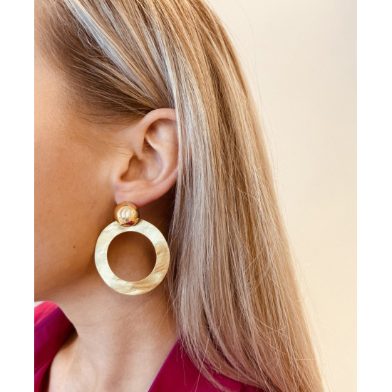 lOTT Gioielli oorbellen Rond Goudkleur CLEA755-1 - 44290