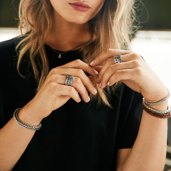 Buddha to Buddha 541 Chain Small Ring Silver MAAT 19 - 43604