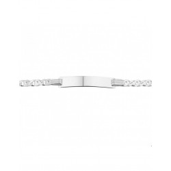 Zilveren gerhodineerd graveer armband 14-16 cm - 44156