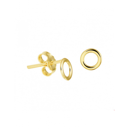 Gouden Oorknoppen rondje - 44074