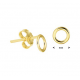Gouden Oorknoppen rondje - 44074