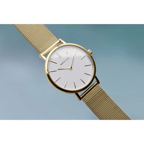 BERING Classic polished gold horloge 34mm - 43547
