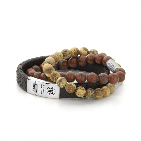Rebel & Rose Armband Woodstock 8mm 17,5cm - 43509