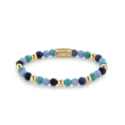 Rebel & Rose Armband More Balls Than Most Winter Blues 6mm 17cm - 43889