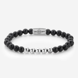Rebel & Rose Armband Black Panther 6mm 17,5cm - 43791