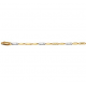 Gouden Bicolor armband 19,5cm - 44793