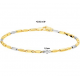 Gouden Bicolor armband 19,5cm - 44793
