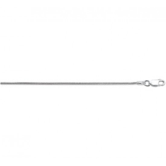 Zilveren Armband slang rond 18 cm - 44819