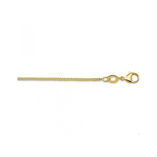 Collier gourmette 1,4 mm double Goudkleurig 45cm - 45019