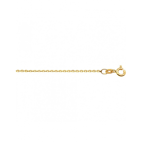 Goldplated Collier anker gediamanteerd 42 cm - 45021