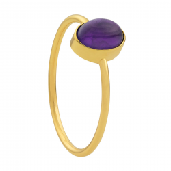 Eclat goud 585 ring met kleursteen 7x5mm - 45001