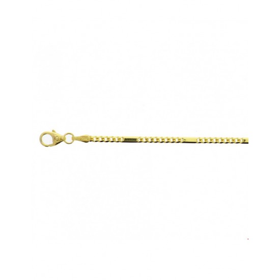 Gouden Armband gourmet / plaatje 18cm - 45350