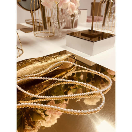 LOTT. Gioielli KLEINE RONDE PARELS KETTING Goudkleurig - 45432