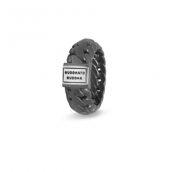 Buddha to Buddha Ring Ben Small Ring Black Rodium Silver 542BRS MAAT 21 - 45517