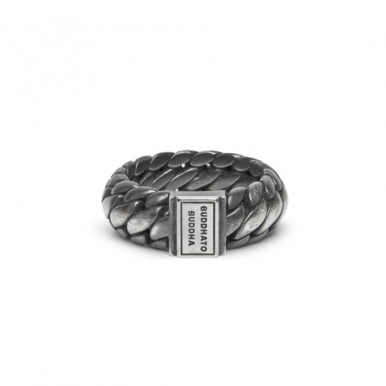 Buddha to Buddha Ring Ben Small Ring Black Rodium Silver 542BRS MAAT 21 - 45517