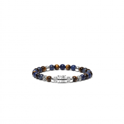 Buddha to Buddha 189MS-F Spirit Bead Mini Sodalite Tigereye Bracelet MAAT 21cm - 44644