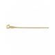 Geelgouden collier met gourmet schakel 1mm 42cm - 45560