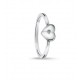 Bellini Zilveren ring met hartje mat/glans & zirkonia MAAT 13,5 - 45678