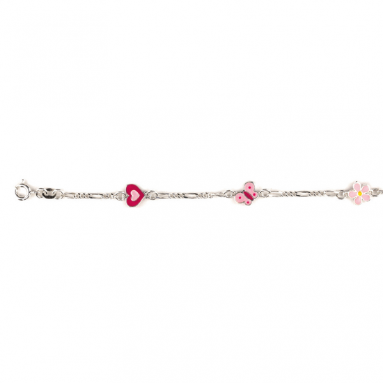 Bellini kinder armband vlinder roze - 45719