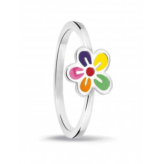 Bellini kinder ring gekleurde bloem MAAT 13,5 - 45656