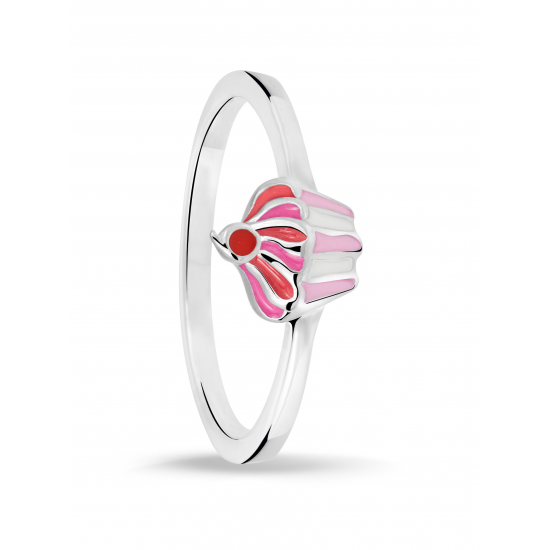 Bellini kinder ring cupcake roze MAAT 14,5 - 45693