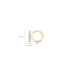 Blush oorbellen Geel en Wit goud met zirkonia 7129BZI MAAT 10,2mm - 45880