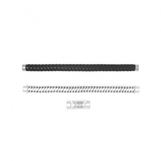 Buddha to Buddha 008BL-E+ Ben Customized Set Silver & Leather Black  MAAT 20cm - 45884