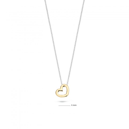 Blush Collier hanger met hart bicolor goud 3082BGO MAAT 42cm - 45840
