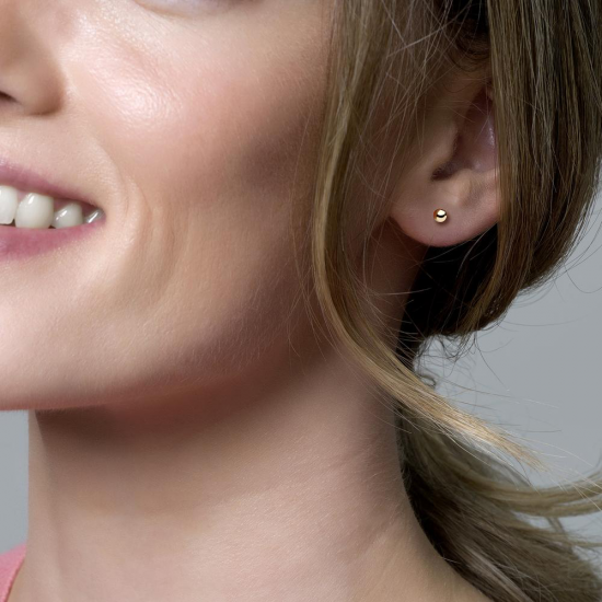 Blush Oorknoppen Geelgoud 7120YGO 3mm - 45844