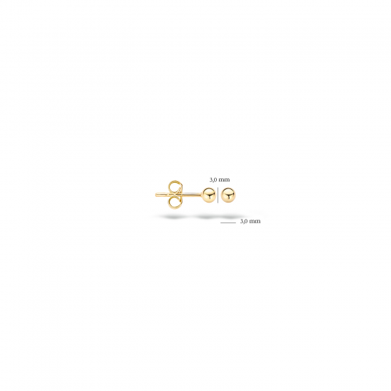 Blush Oorknoppen Geelgoud 7120YGO 3mm - 45844