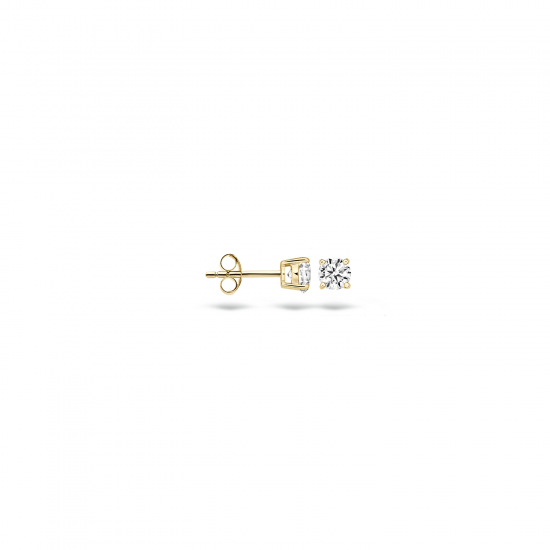Blush Oorstekers met âO? 4 mm zirkonia 14k Goud 7127YZI - 45858