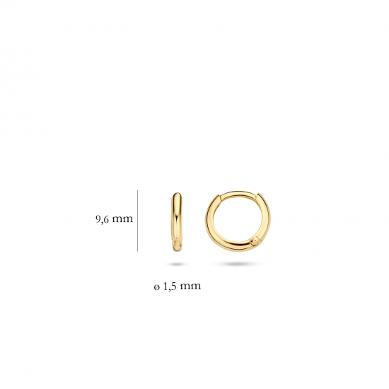 Blush oorbellen Geelgoud 7221YGO MAAT 9,7mm - 45870