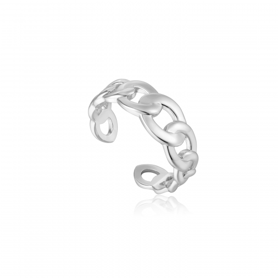 ANIA HAIE Curb Chain Adjustable Ring S - 46048