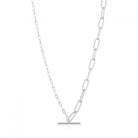 ANIA HAIE Mixed Link T-Bar Necklace M - 46059
